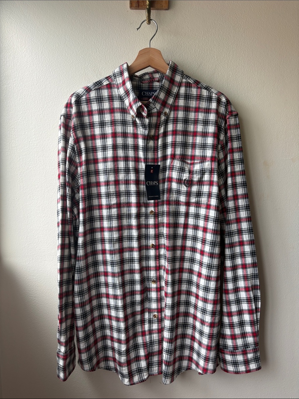 Chaps Men’s Brushed Flannel Size Large NWT